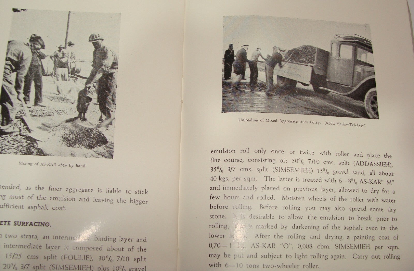 Ad Palestine Israel Israeli AS-KAR Road Construction Company Brochure Haifa