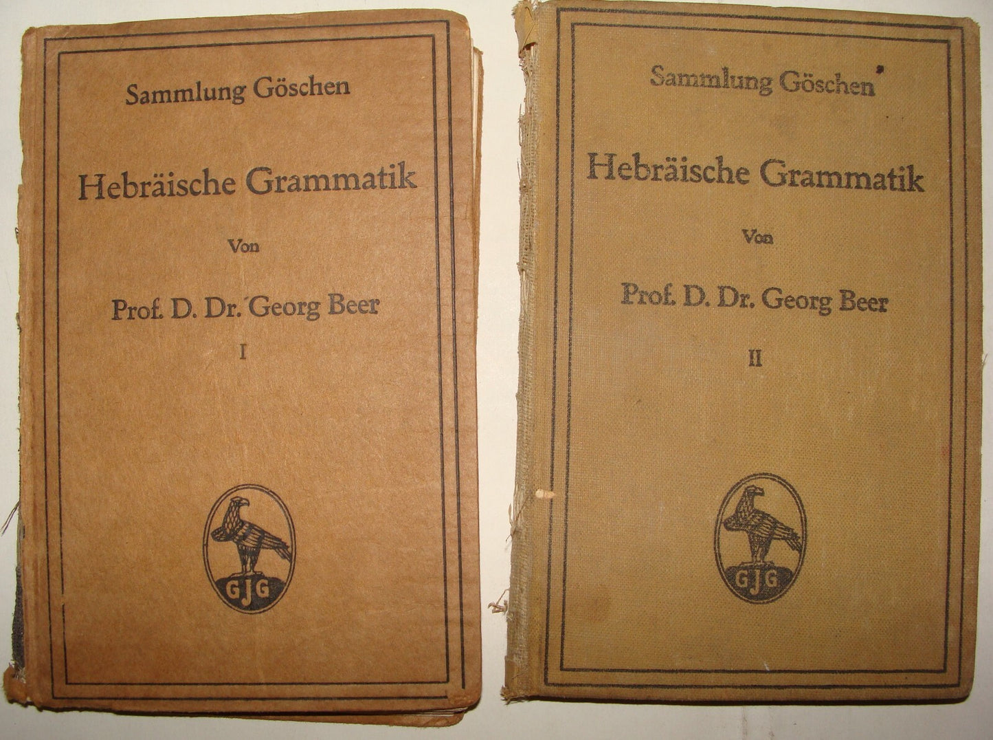 Germany Jewish Judaica Hebrew Grammar Hebraische Grammatik German   1915 G. Beer