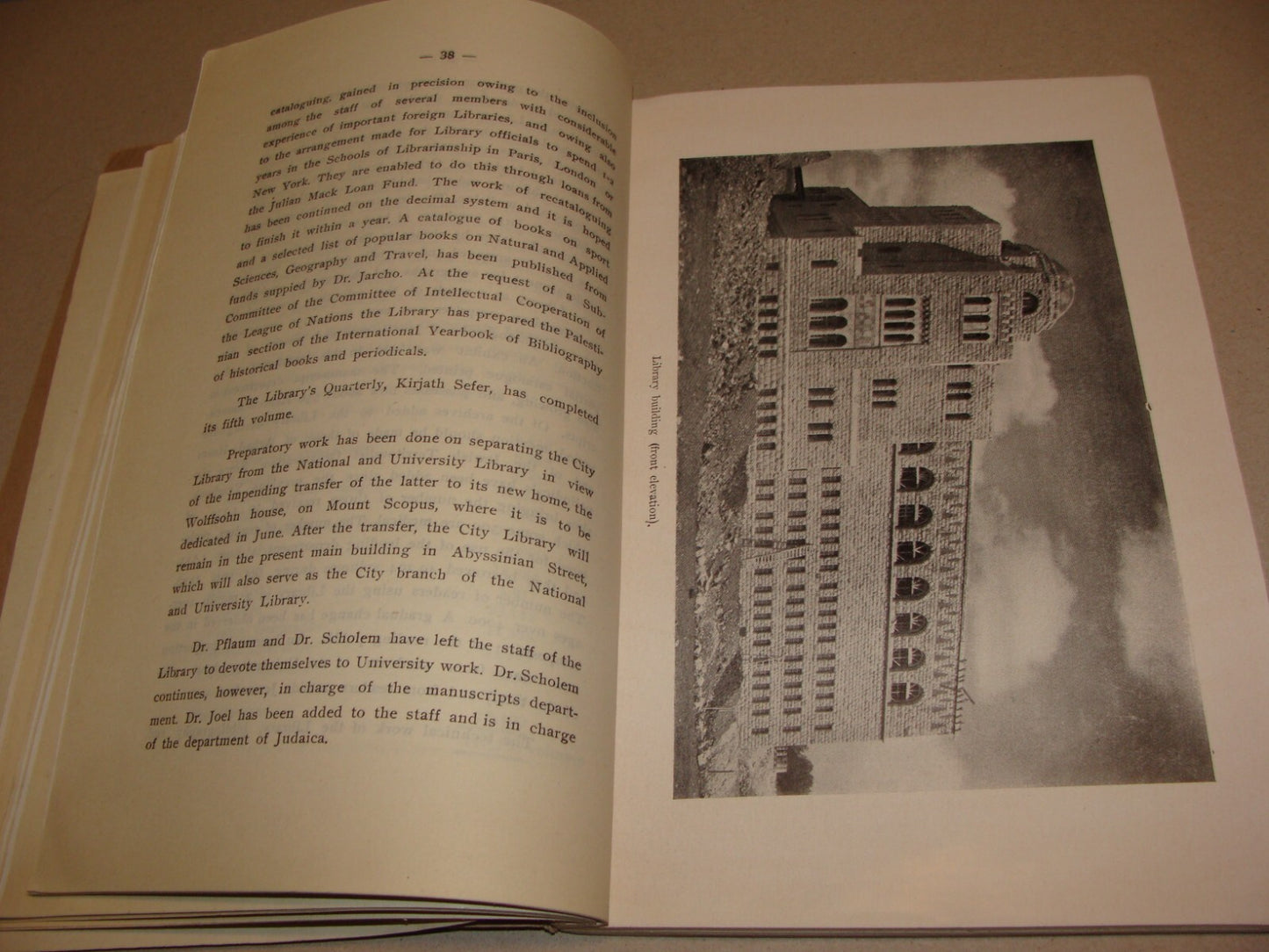 $ Book Jewish 1929 Palestine Israel Jerusalem Hebrew University Year English