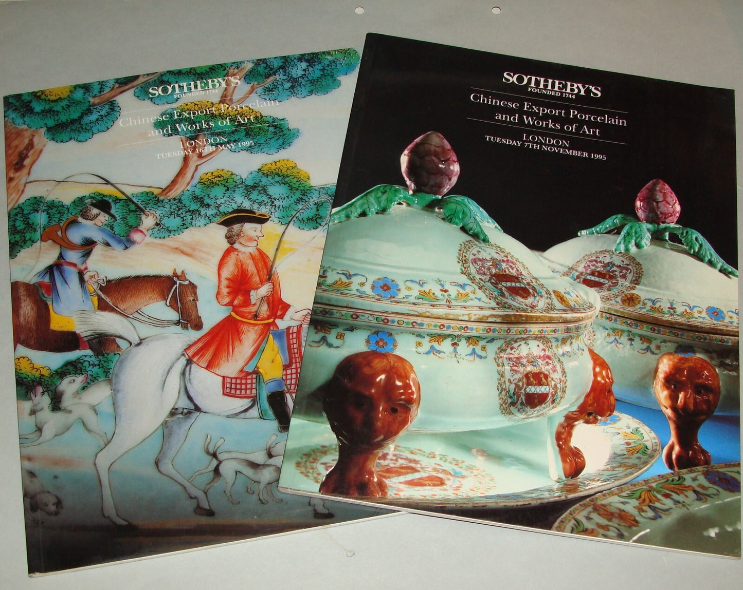 1995 Sotheby's Chinese Export Porcelain and Works of Art Catalog x2 London