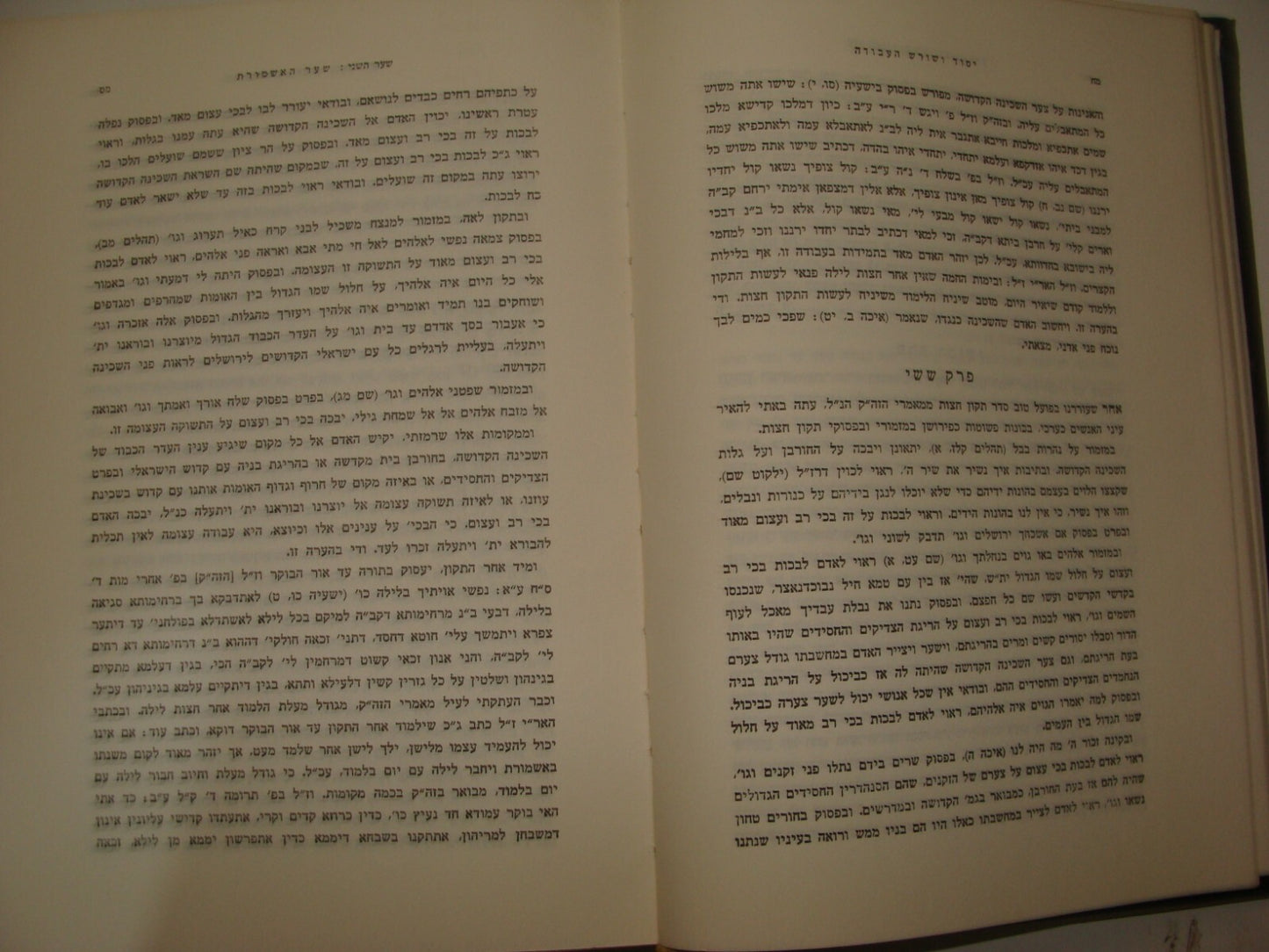 Book Jewish Judaica Rabbi יסוד ושורש העבודה Rabbi Zvi Yheuda Meltzer SIGNED 1965