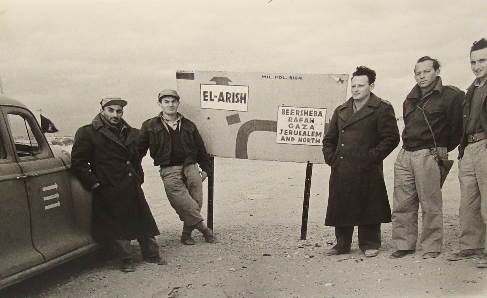 Photo Print Jewish Israel Army Israeli Military 1948 Independence War Yigal Alon