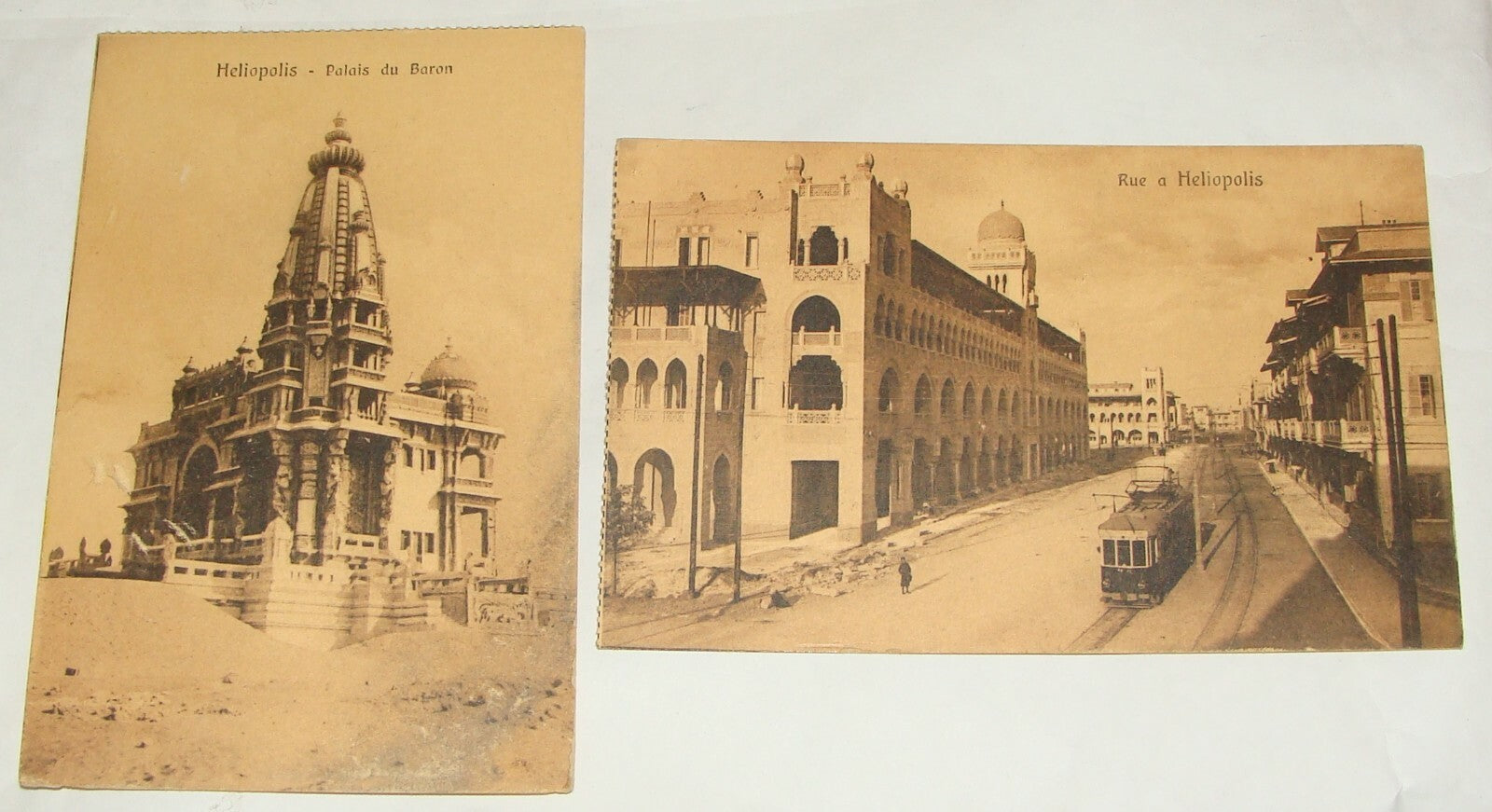 1900s Egypt Cairo Heliopolis Photo Postcard x2