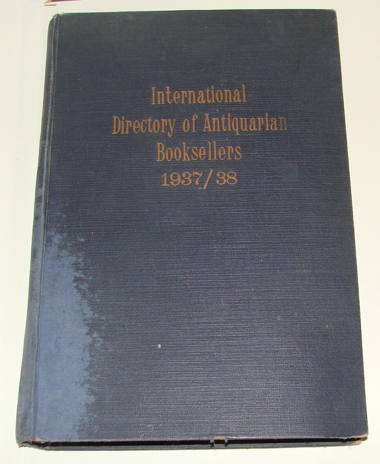 Germany 1937 INTERNATIONAL DIRECTORY OF ANTIQUARIAN BOOKSELLERS   German