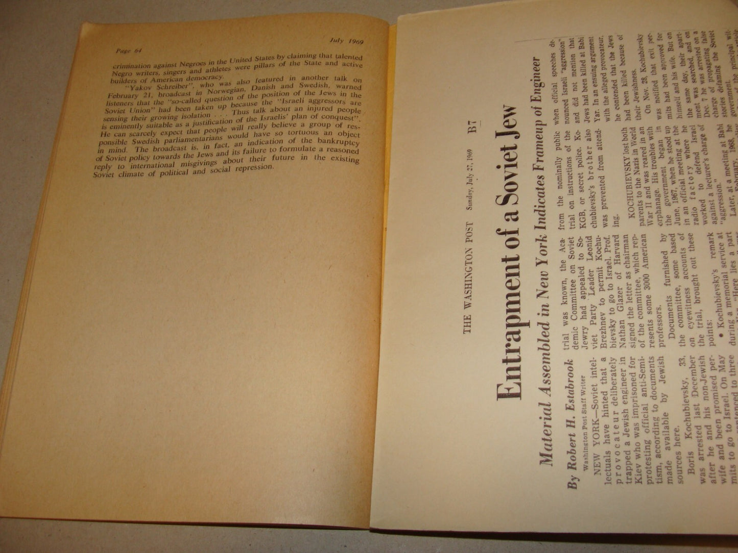 Booklet Jewish Judaica 1969 London Soviet Jews Russia Anti Zionism Antisemitism