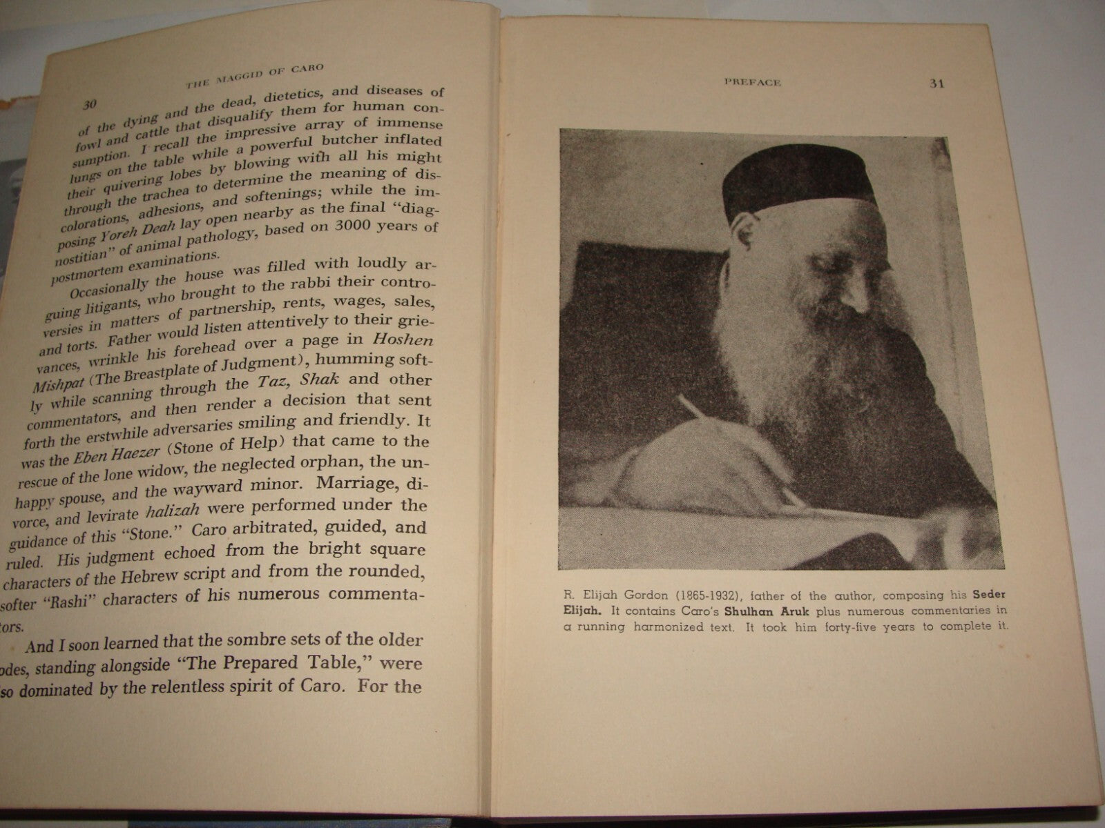 Book Jewish Judaica 1949 Rabbi JOSEPH CARO MAGGID Kabbalah By HIRSCH LEIB GORDON