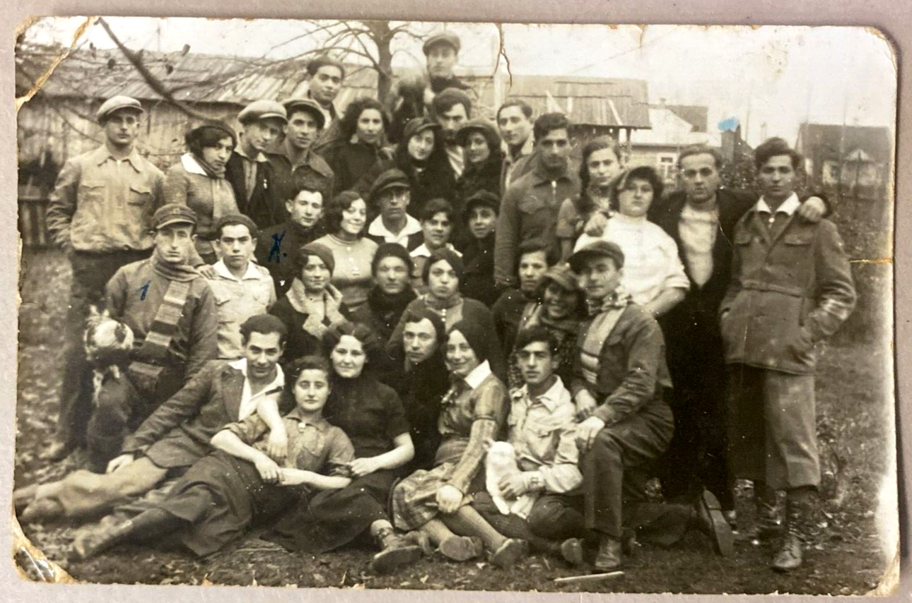 Photo Jewish Card 1925 Postcard Lithuania Vilnius Poland Valozhyn Belarus