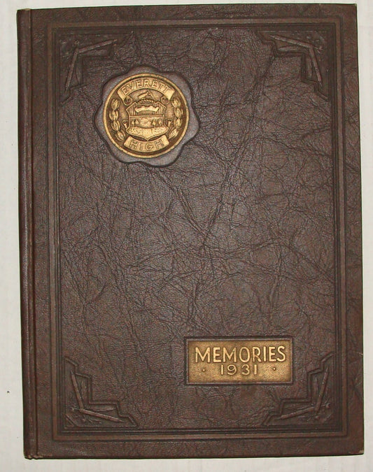 American United States Everett High School Yearbook Memories 1931 Book