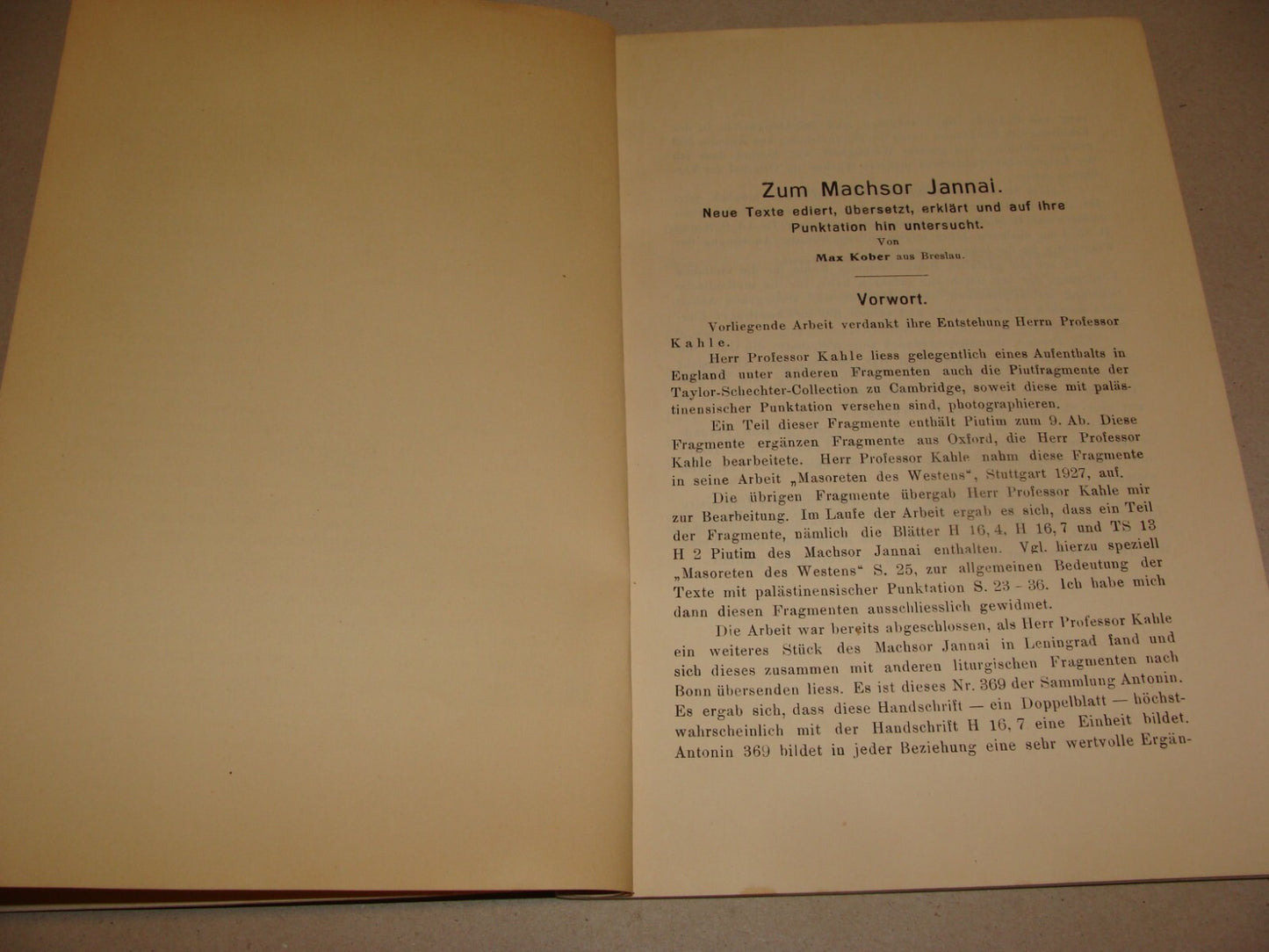Germany Jewish Judaica 1929 German   Frankfurt Bible Biblical History Max Kober