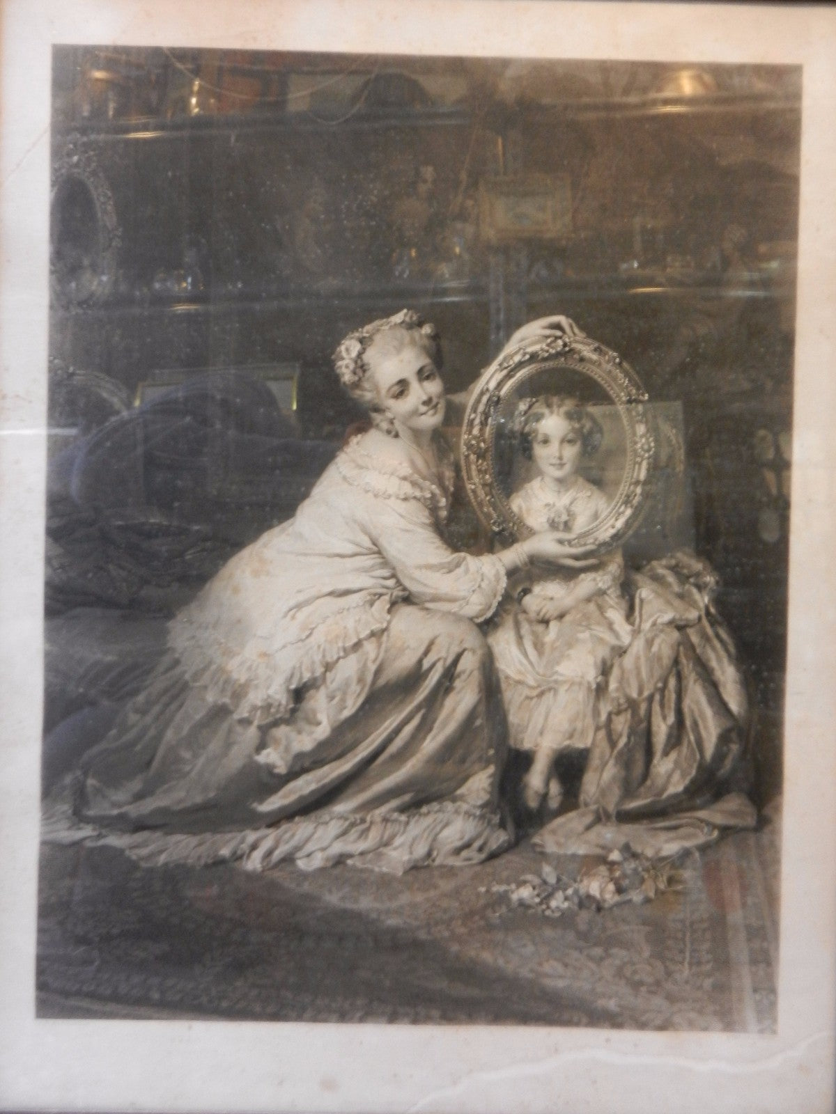 ANTIQUE american SCHLESINGER Goupil & Cie Art H.EICHENS etching ? LITHOGRAPH #