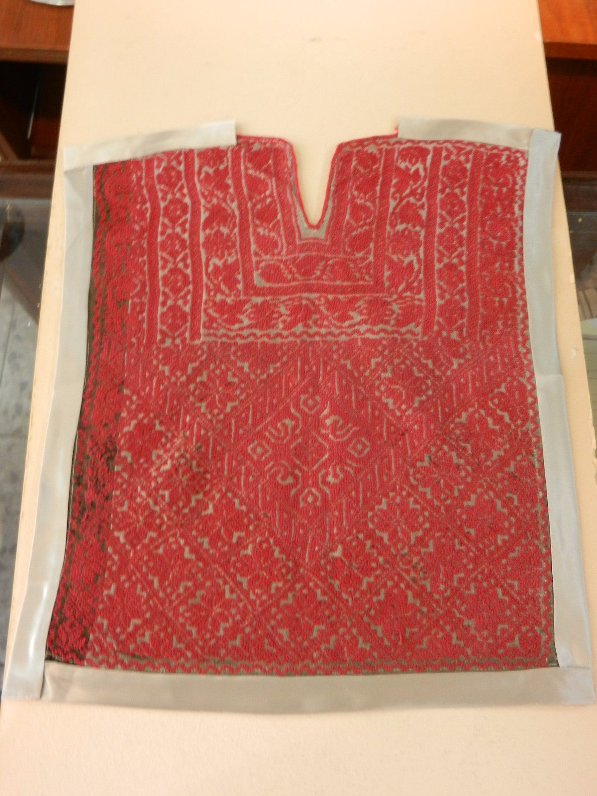 Ad Palestine PALESTINIAN EMBROIDERY DRESS ANTIQUE TRADITIONAL ARABIC FABRIC #