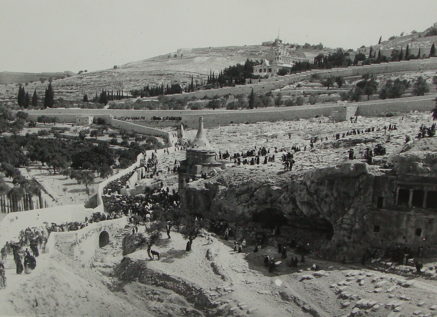 Photo Print, Ottoman Pre 1917 Palestine Israel Jerusalem Jewish Funeral MATSON