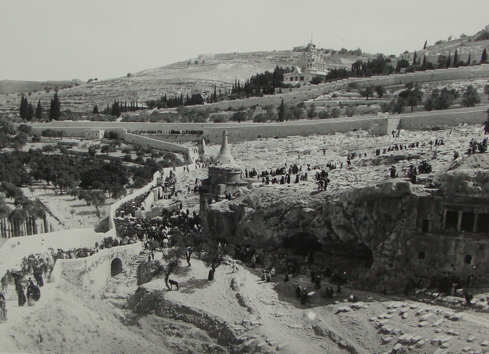 Photo Print, Ottoman Pre 1917 Palestine Israel Jerusalem Jewish Funeral MATSON