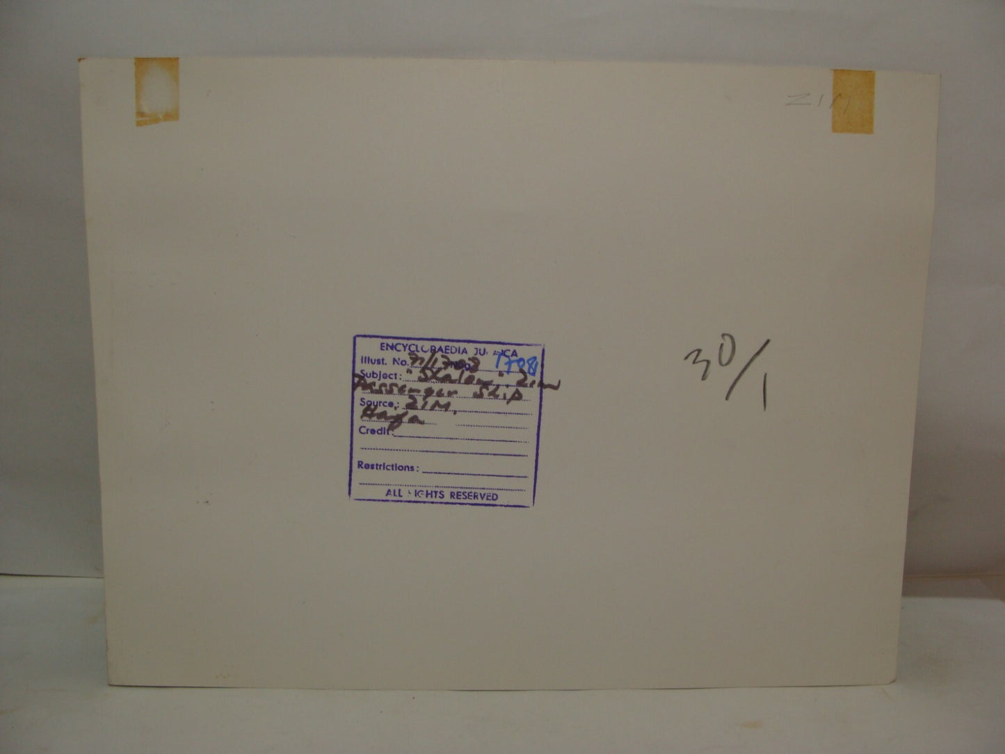 Photo Jewish Navigation Israel Israeli Vintage Menu Brochure ZIM Ship Company