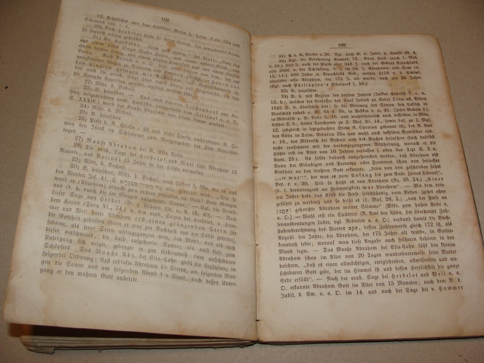 Germany Book Jewish Judaica 1859 German Leipzig Bible Biblical Abraham History