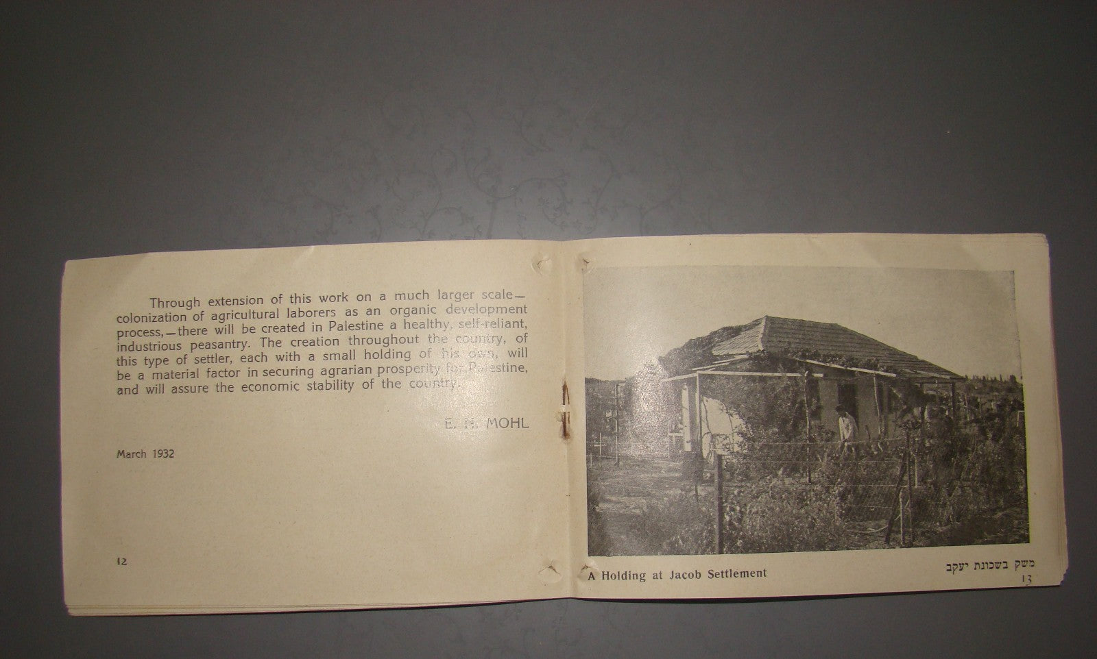 Photo Palestine israel 1932 Settlements agriculture plan zionist Pardes Hanna