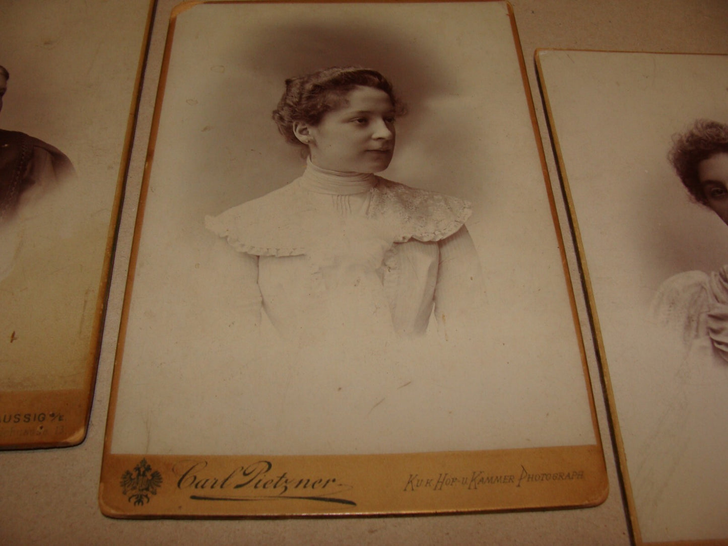 Germany Photo Jewish Judaica Antique Czech Austria CDV Cabinet Pietzner x3 Women