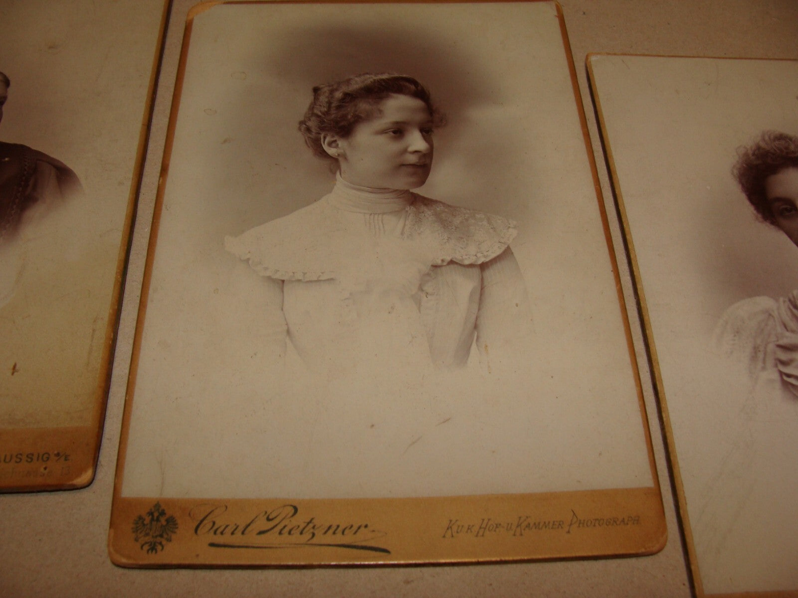 Germany Photo Jewish Judaica Antique Czech Austria CDV Cabinet Pietzner x3 Women