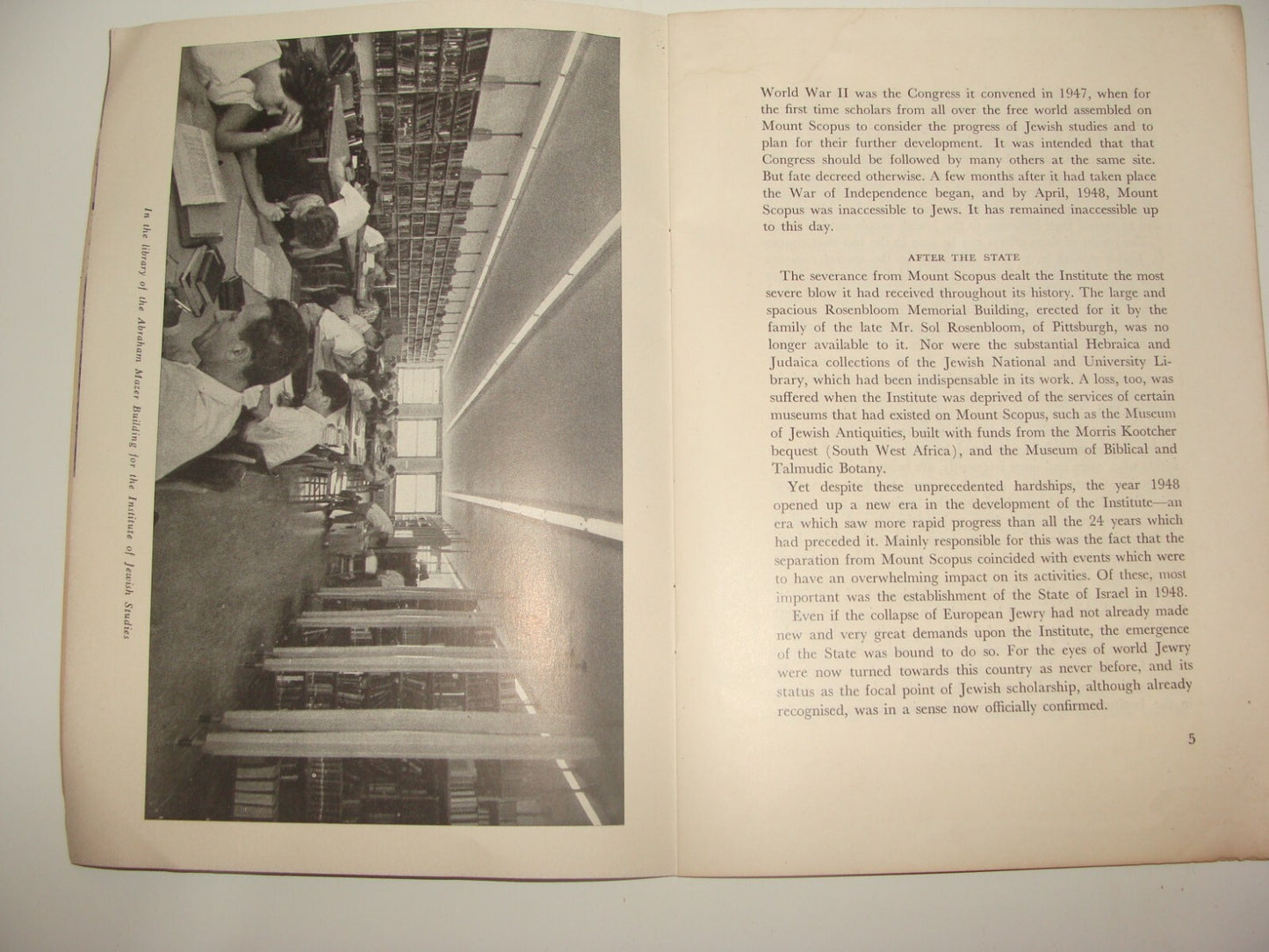 Booklet Jewish Judaica Israel Israeli 1961 Hebrew University Jerusalem Studies