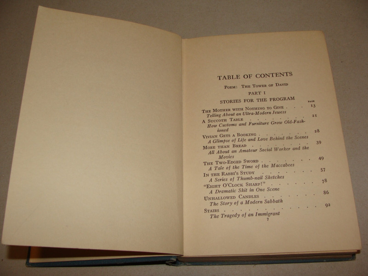 $ Book Jewish American Judaica 1924 THE TOWER F DAVID Elma Ehrlich Levinger