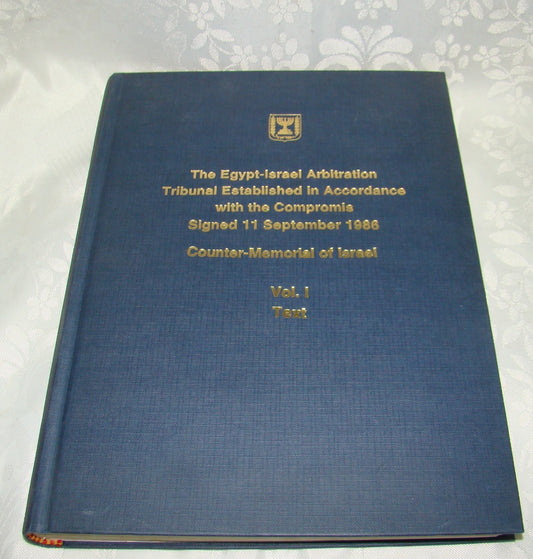 Egypt Israel 1986 Compromise 1986 Arbitration Tribunal Peace Book Palestine Map
