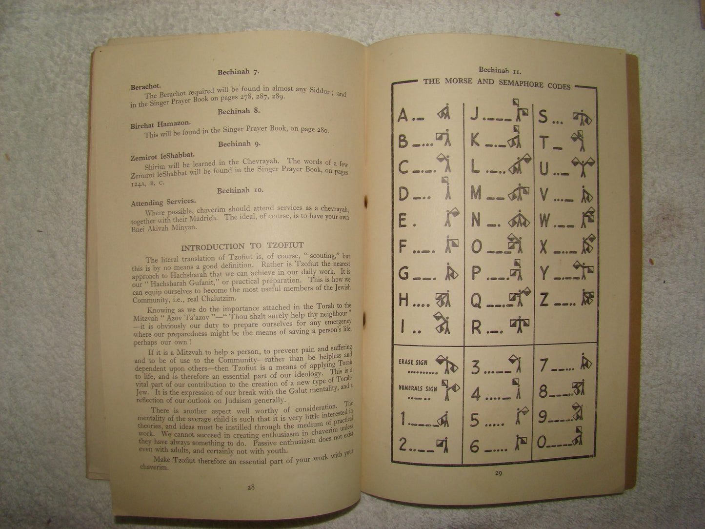 Jewish Youth WW2 1945 Bnei Akiva Handbook Britain Religious Zionist Map Hebrew
