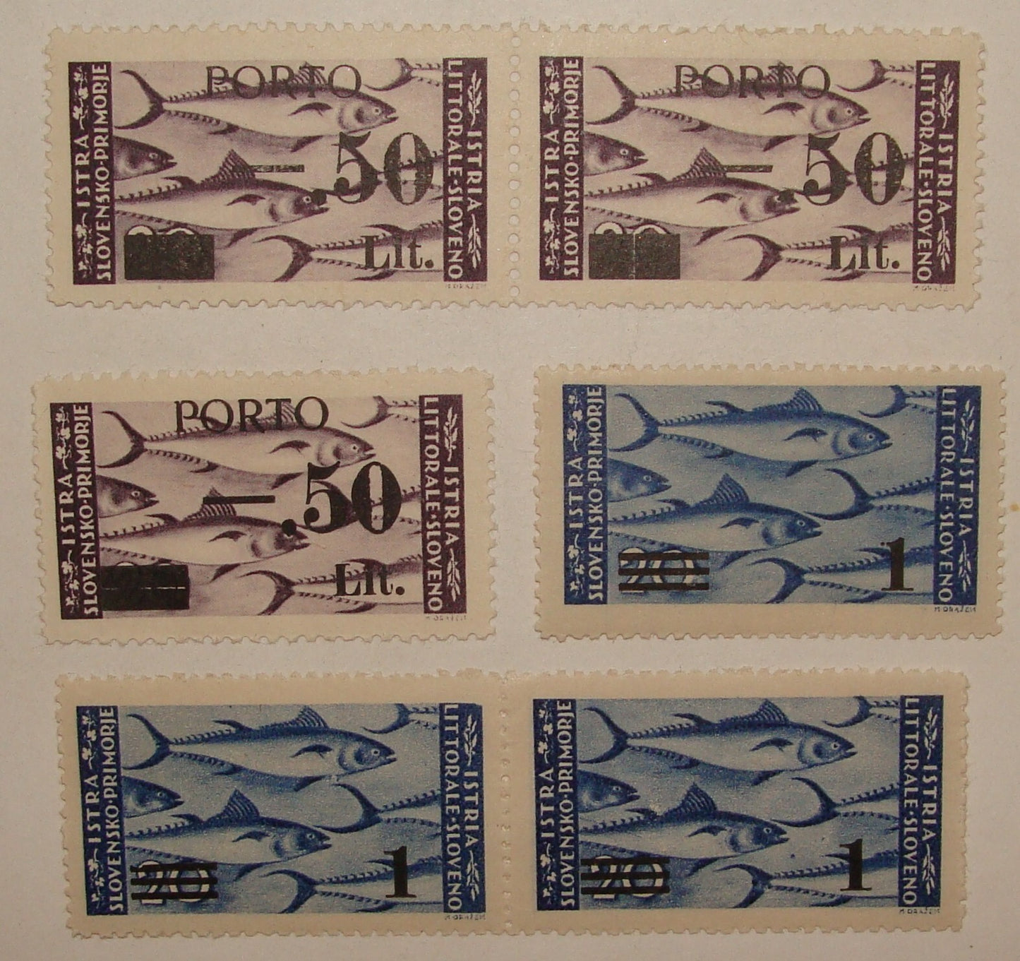 1946 Italy Porto Istra Lire Lit Yoguslavia WWII Stamp Postage Due Unused