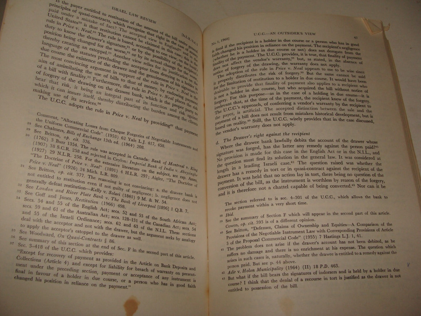 Jewish Judaica 1968 Israel Israeli Supreme Court JUDGE AHARON BARAK Law Review