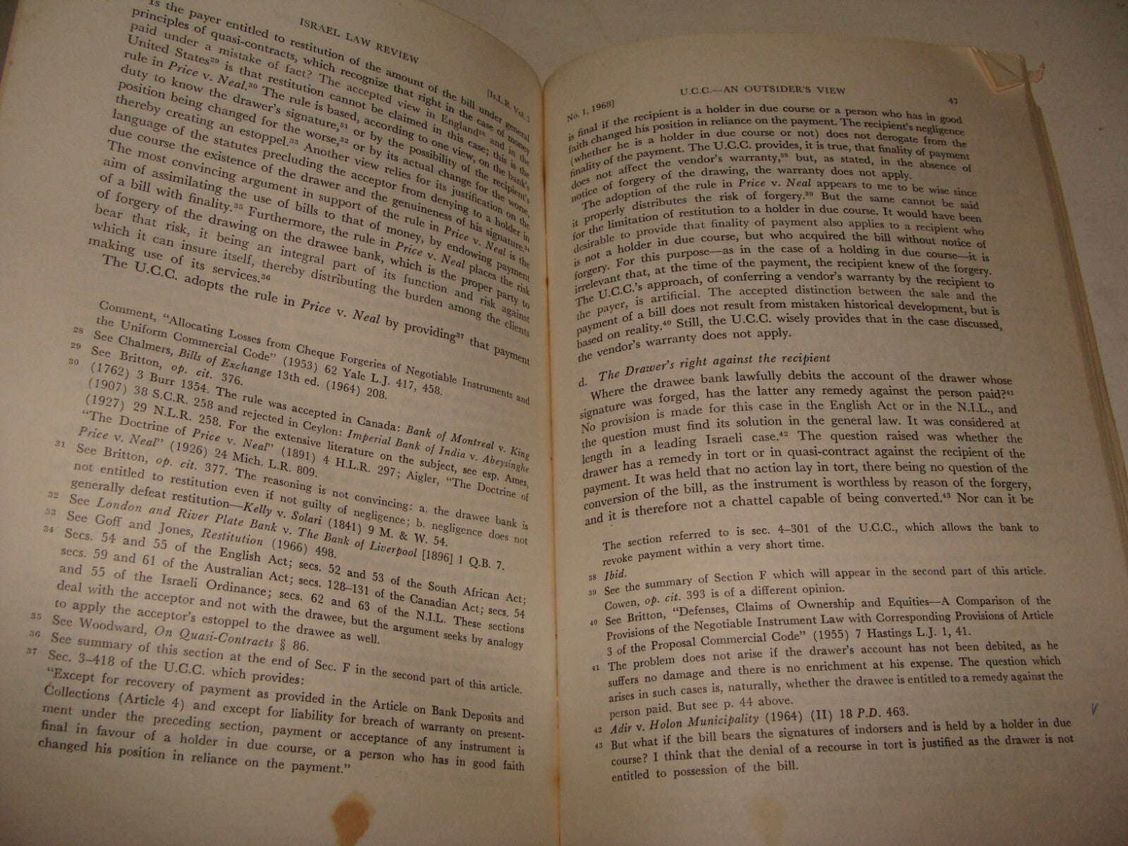 Jewish Judaica 1968 Israel Israeli Supreme Court JUDGE AHARON BARAK Law Review