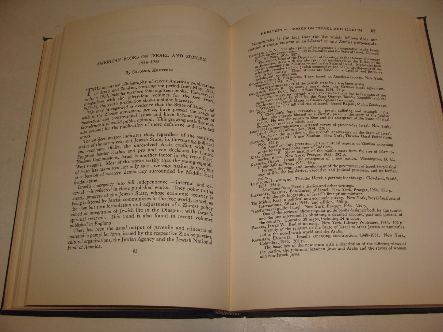 $ Book Jewish American Judaica 1955 ANNUAL United States English Yiddish