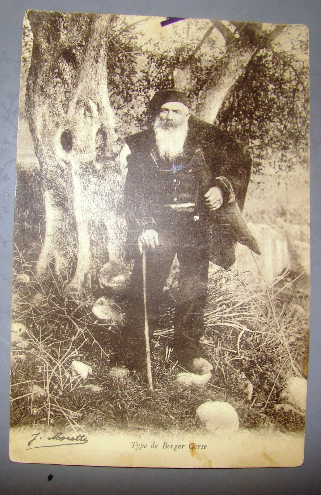 antique 1921 postcard j. moretti signed collection france art photo