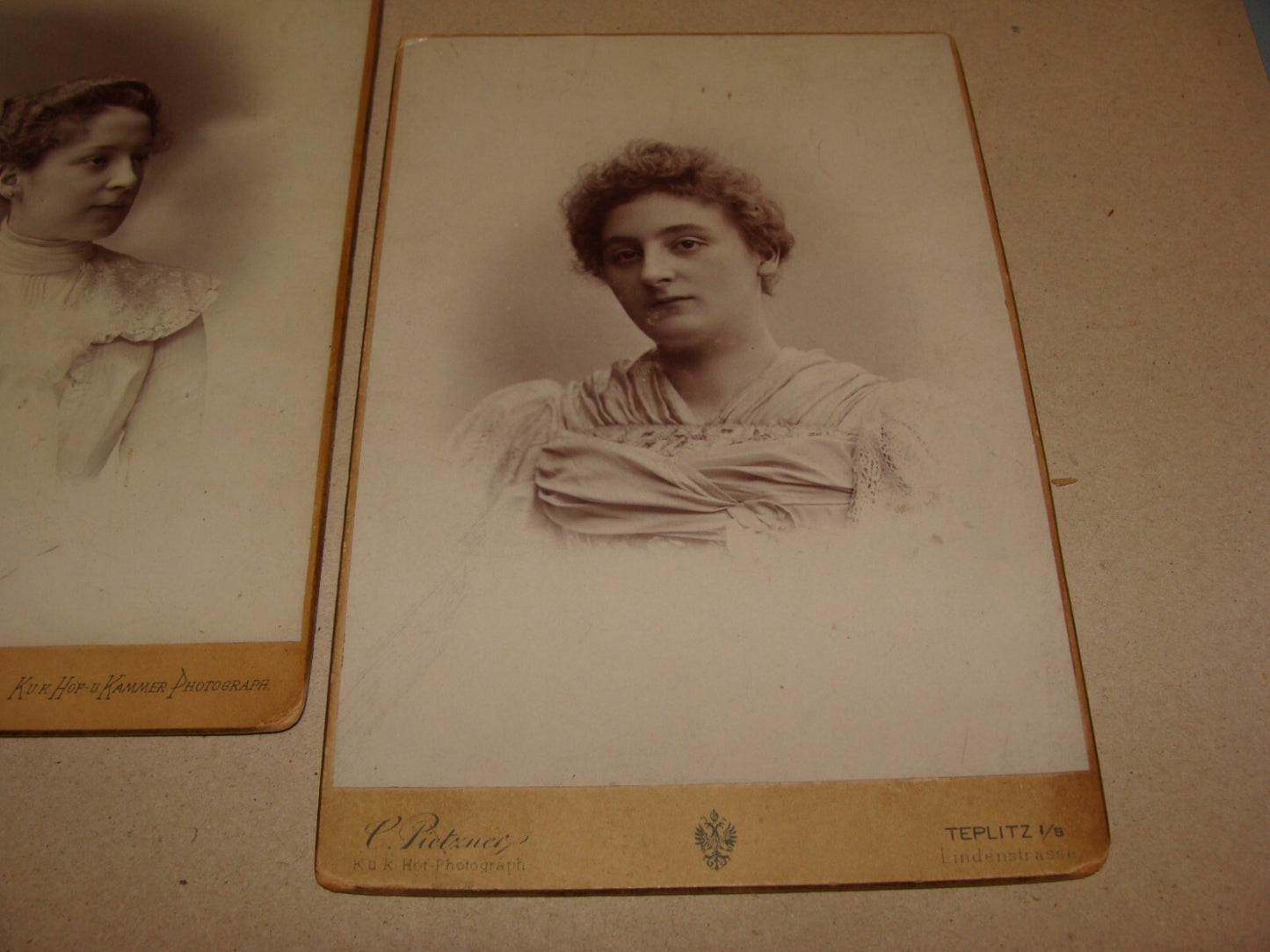 Germany Photo Jewish Judaica Antique Czech Austria CDV Cabinet Pietzner x3 Women