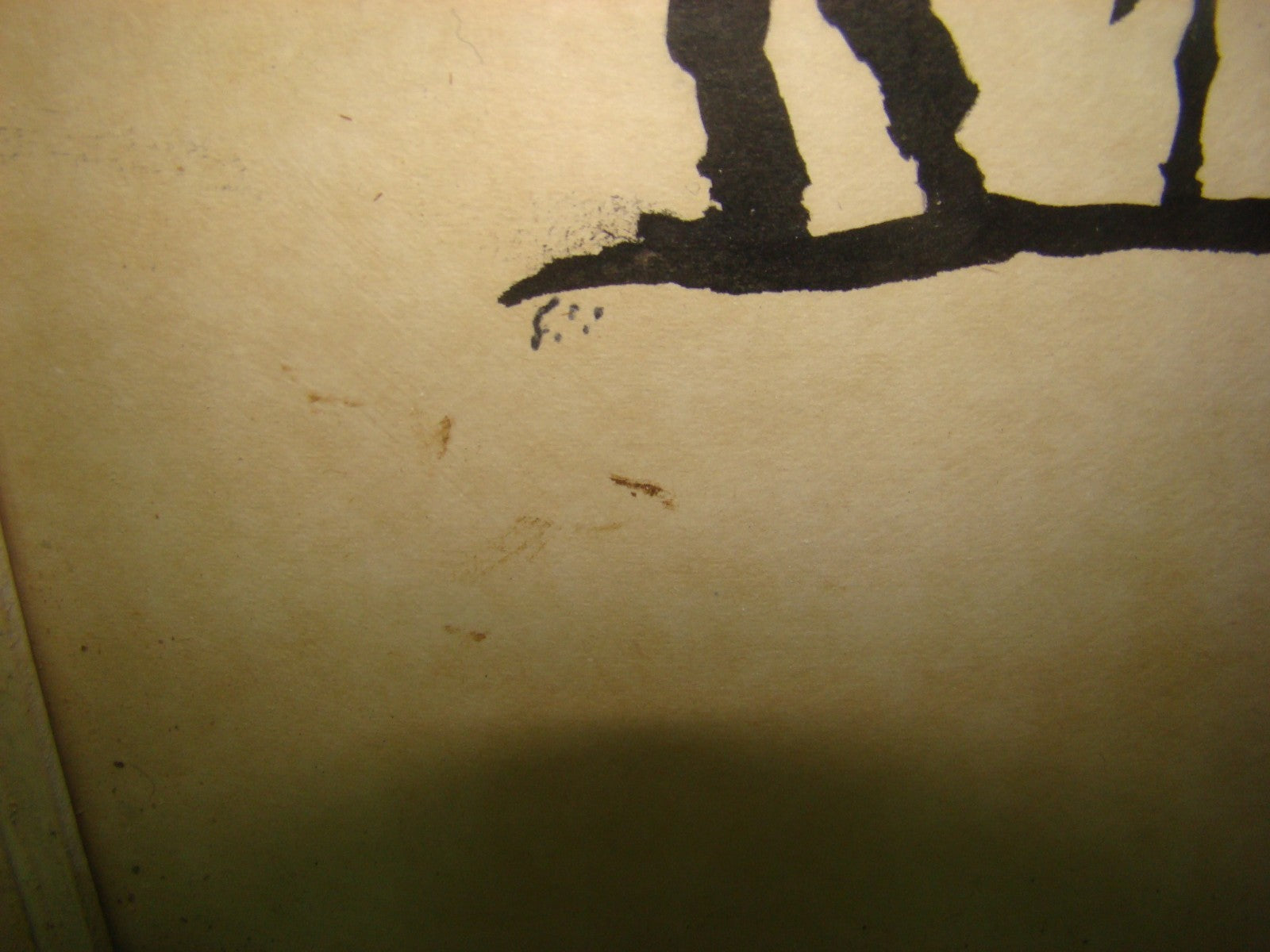 jewish judaica palestine israel ? Bezalel Gur Aryeh Style ? drawing signed art