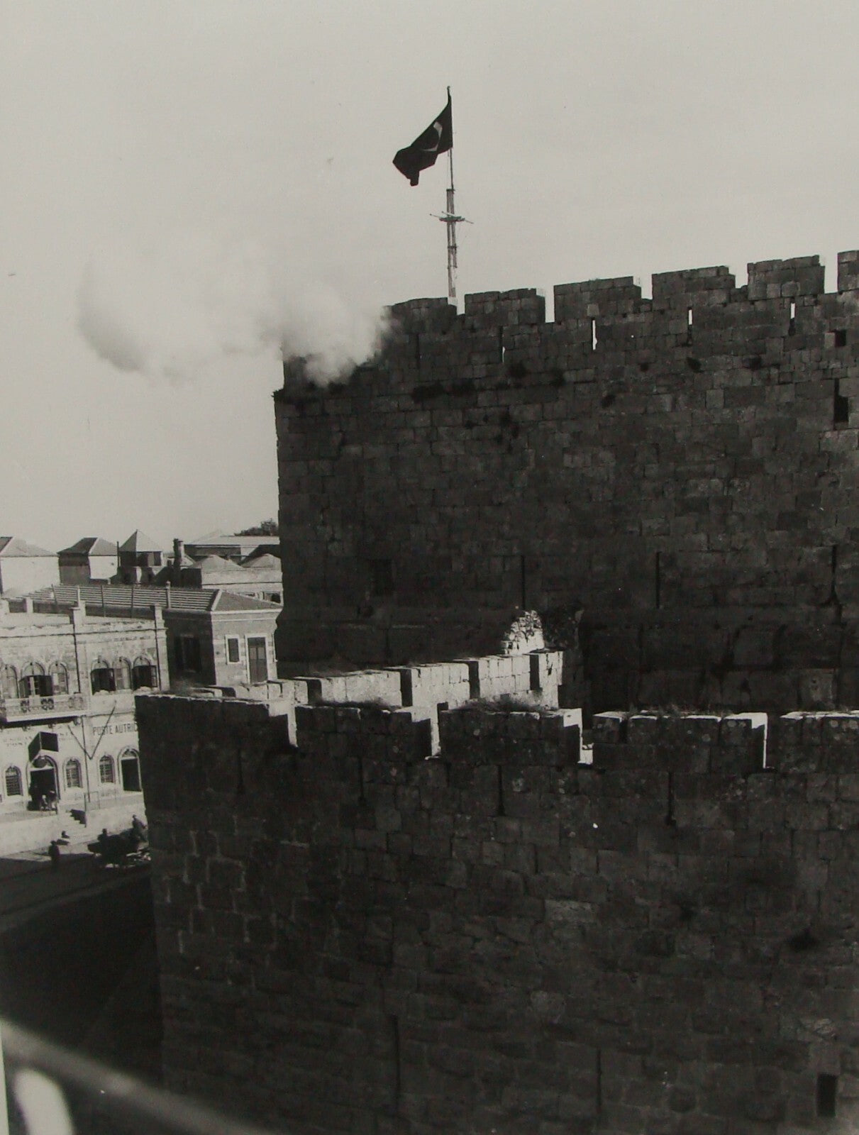 Photo Print Palestine Ad , Ottoman Israel Jerusalem David Tower Firing Ramadan