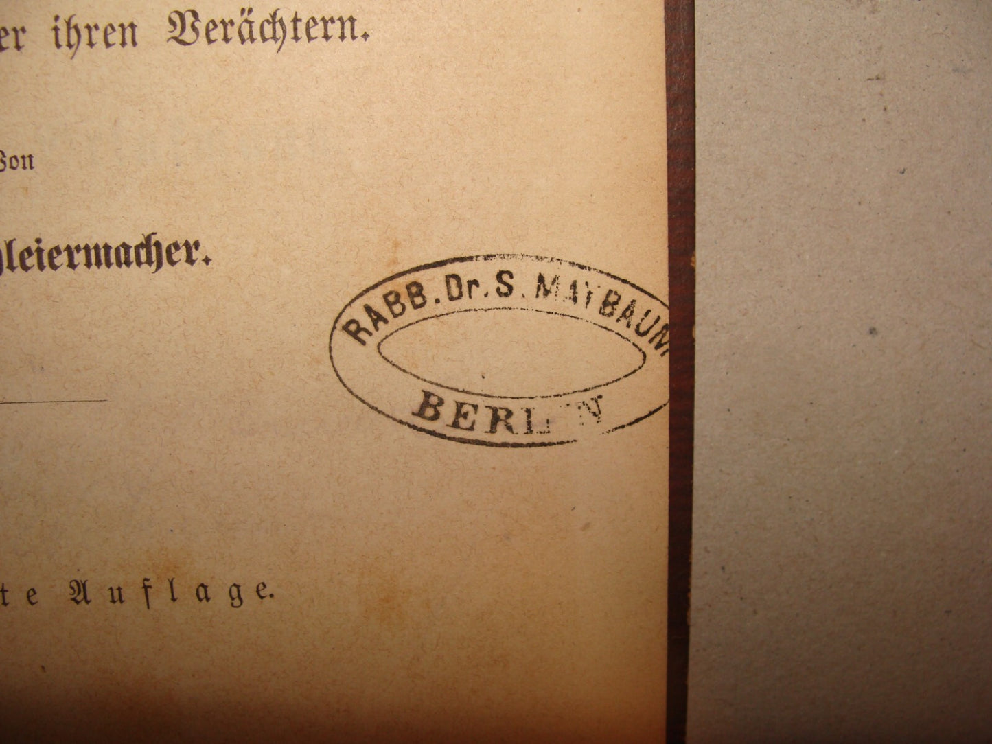 Germany Book Jewish Judaica German   Rabbi Sigmund Maybaum Stamp