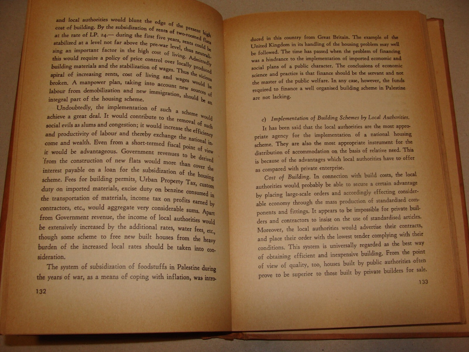 Book Jewish 1946 HOUSING AND MORTGAGE CREDIT IN PALESTINE Israel Legal Finance