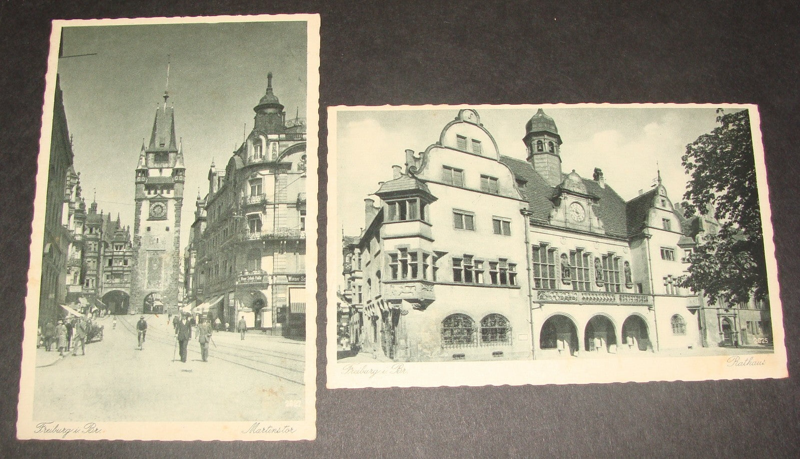 Germany   Freiburg Photo Postcard x2 Dr Sommer & Co