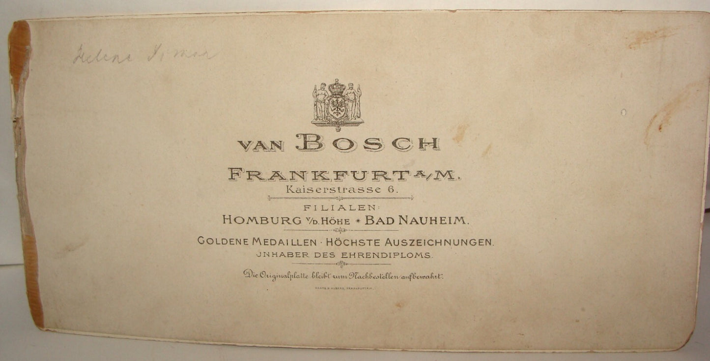 Germany Photo Jewish Judaica Antique German   Frankfurt CDV Cabinet