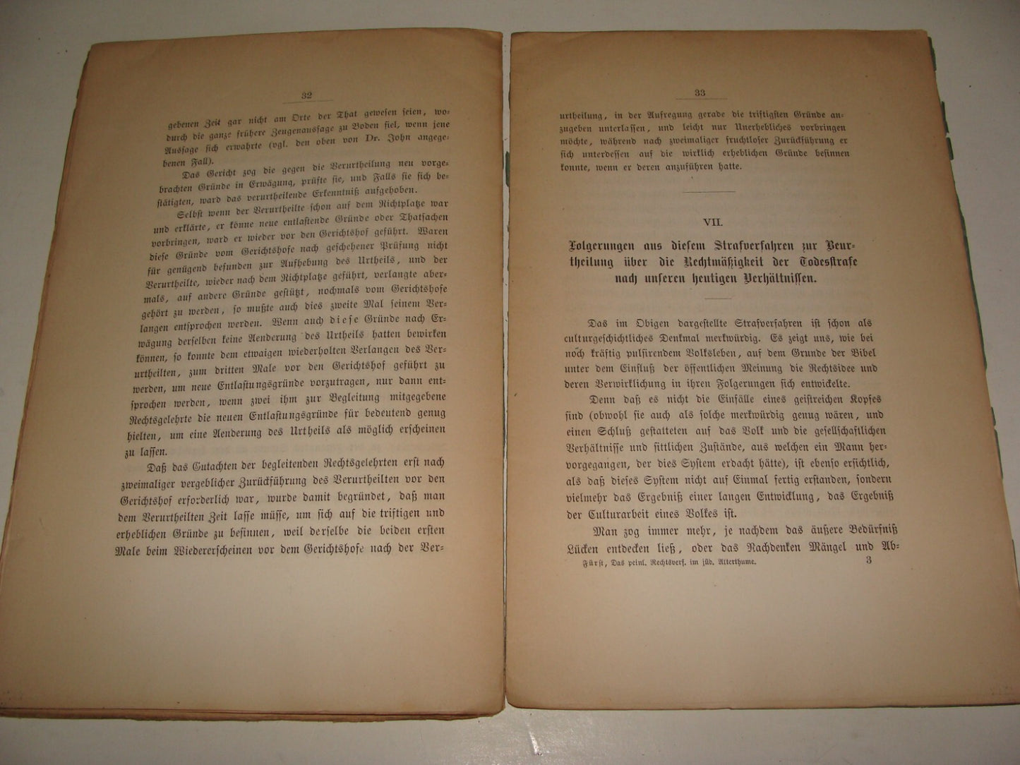 Germany Book Jewish RARE Judaica Antique 1870 German Rabbi Julius Furst History