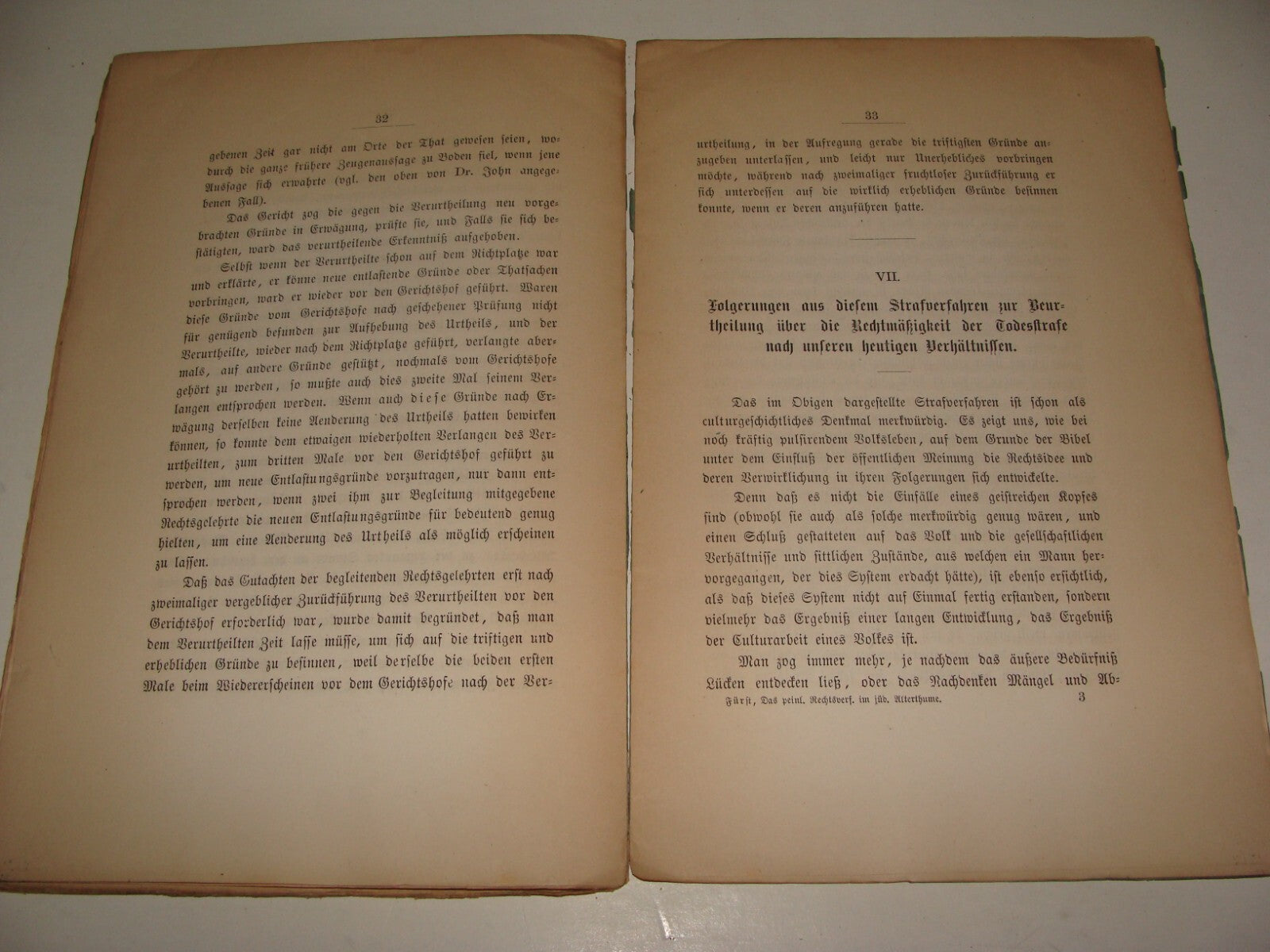 Germany Book Jewish RARE Judaica Antique 1870 German Rabbi Julius Furst History