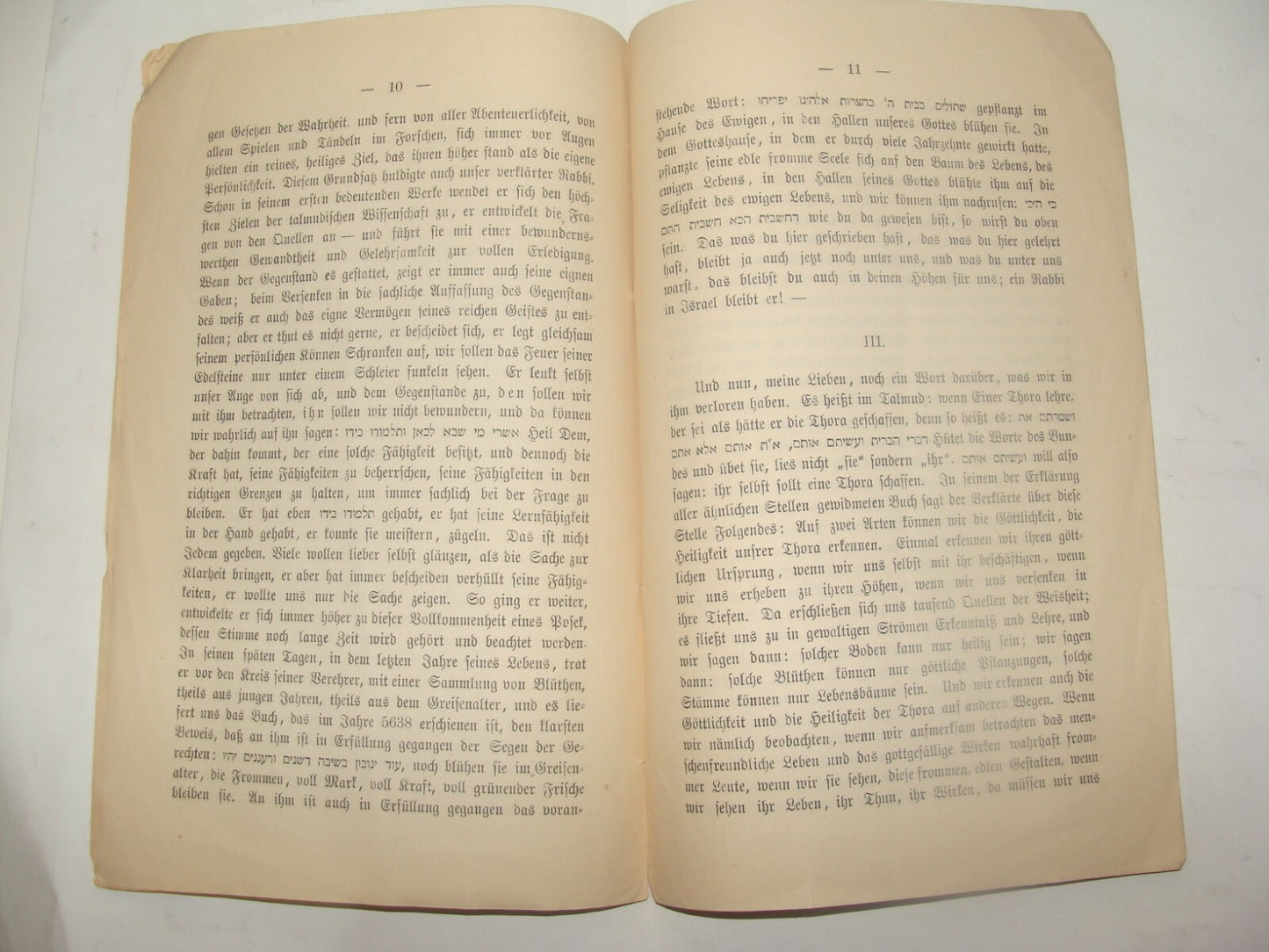 Germany Booklet Jewish Judaica Antique 1878 Rabbi Bamberger German   Horovitz