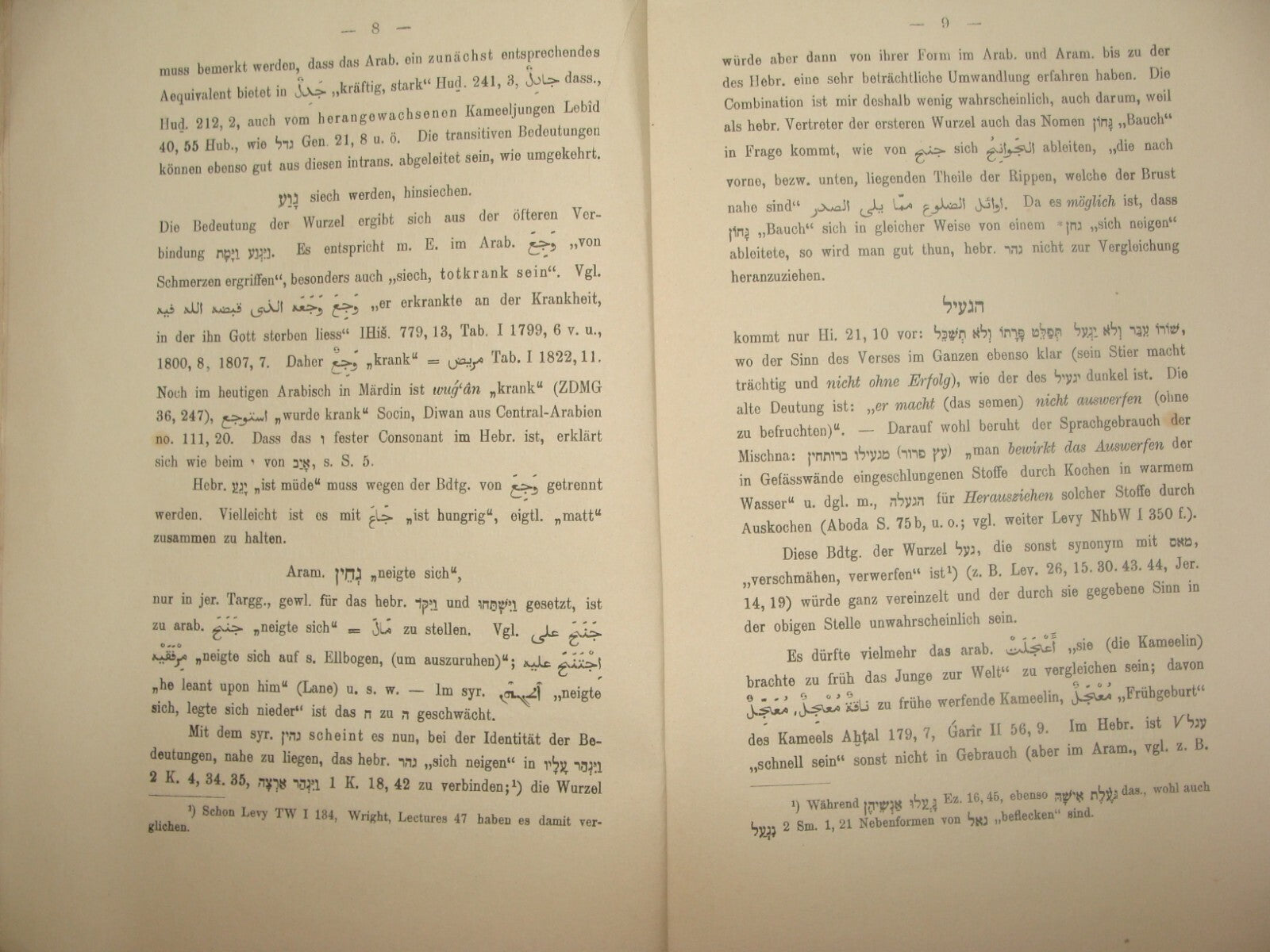 Germany Jewish Judaica Antique 1902 German   Leipzig Hebrew Aramic Lexicon Barth