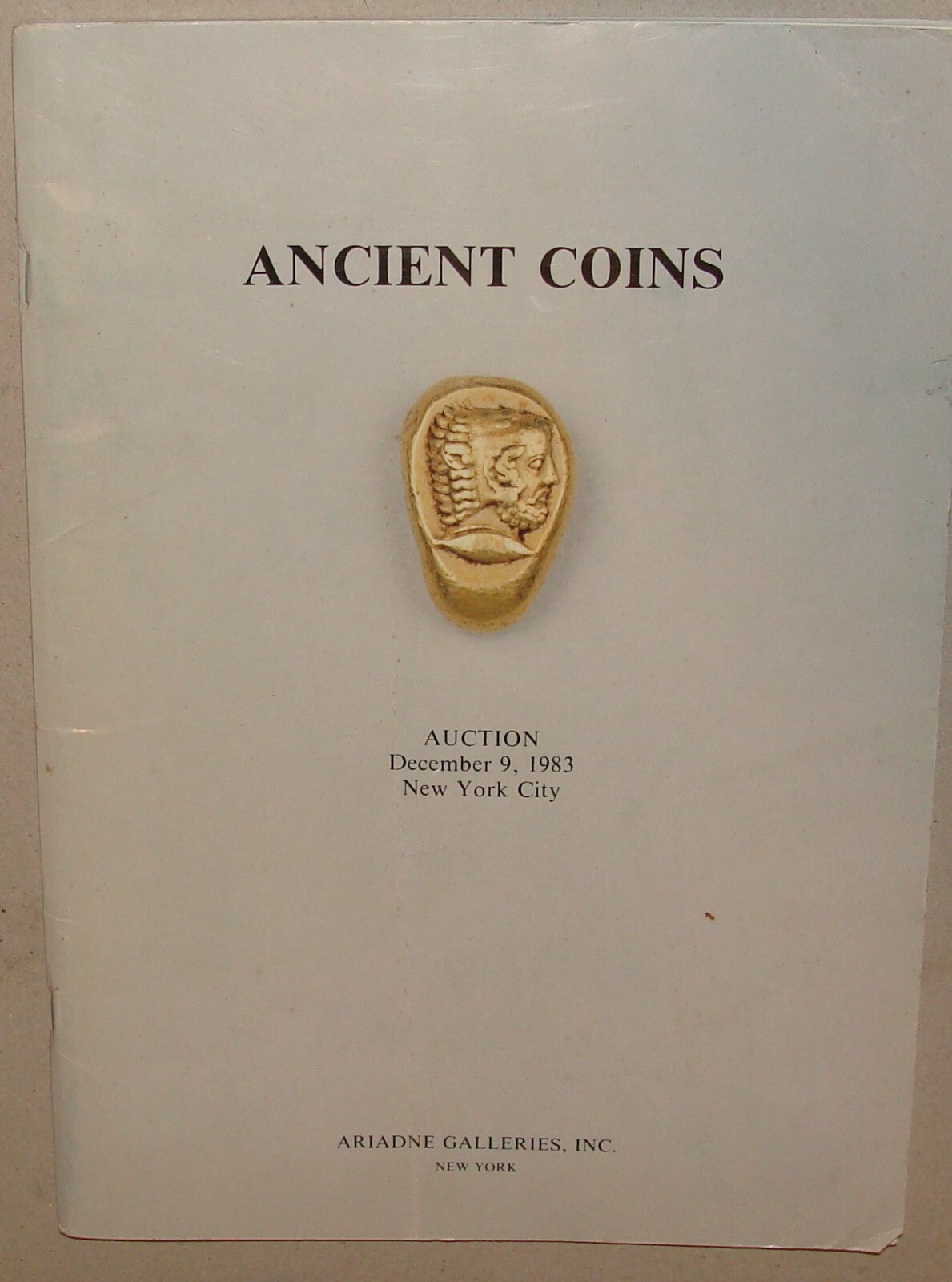 1983 Ancient Coins Auction Catalog Catalogue Ariadne Galleries New York