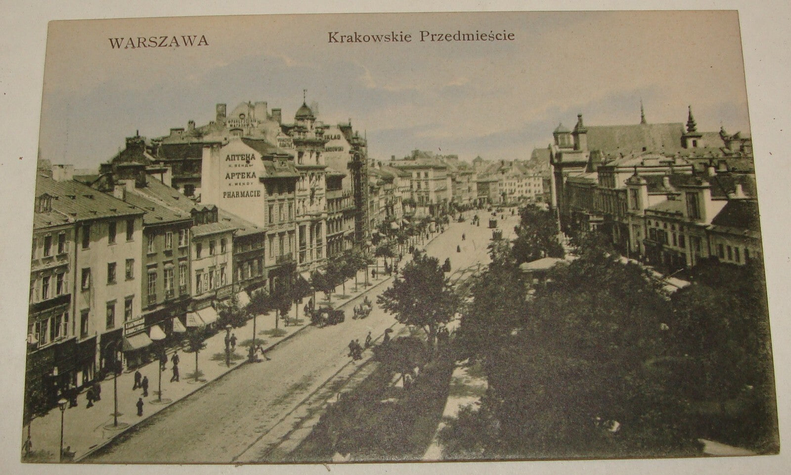 1911 Poland Krakow krakowskie przedmiescie Photo Postcard