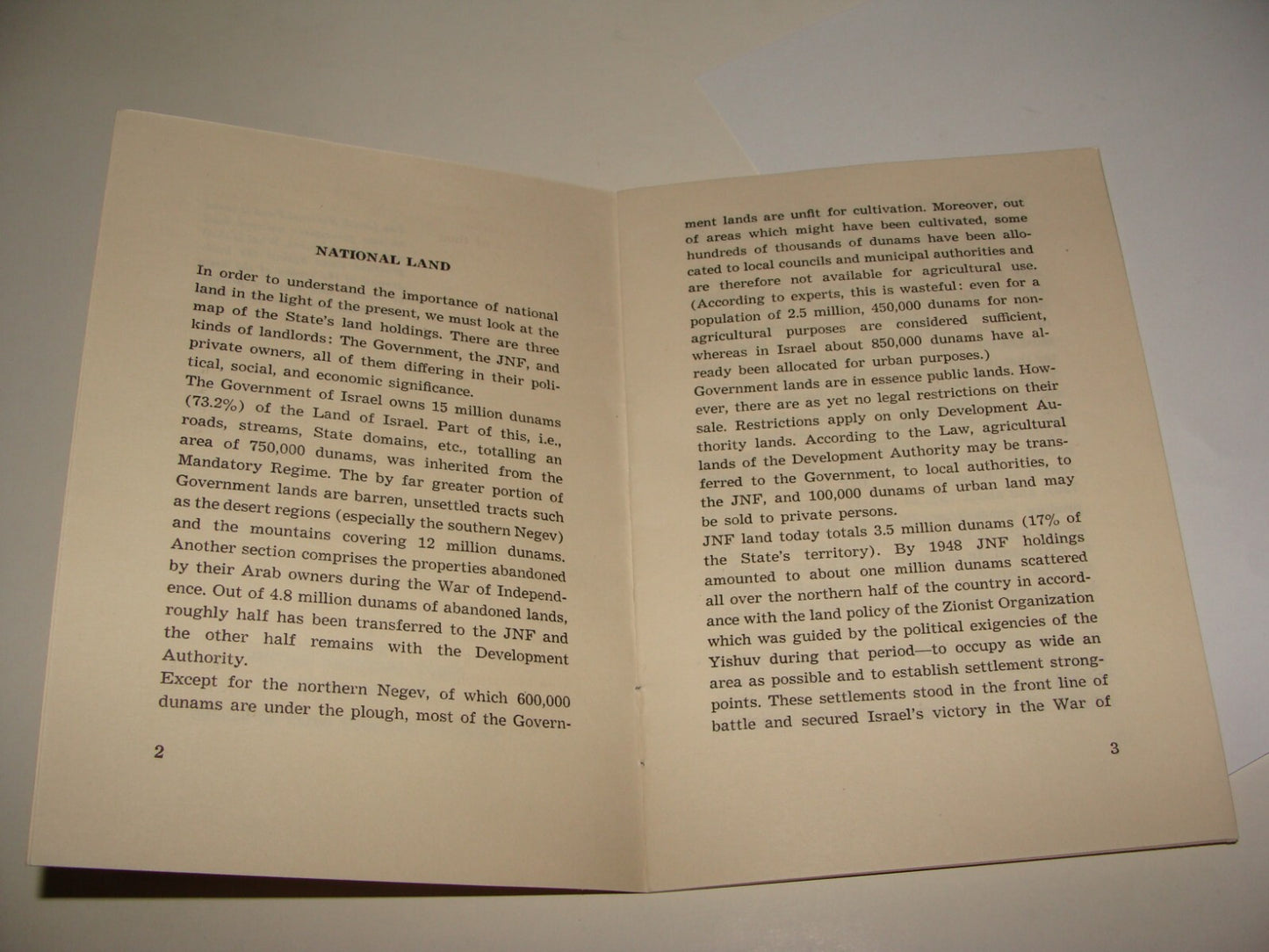 Booklet Jewish National Fund Judaica 1956 Israel Israeli JNF TODAY Zionist