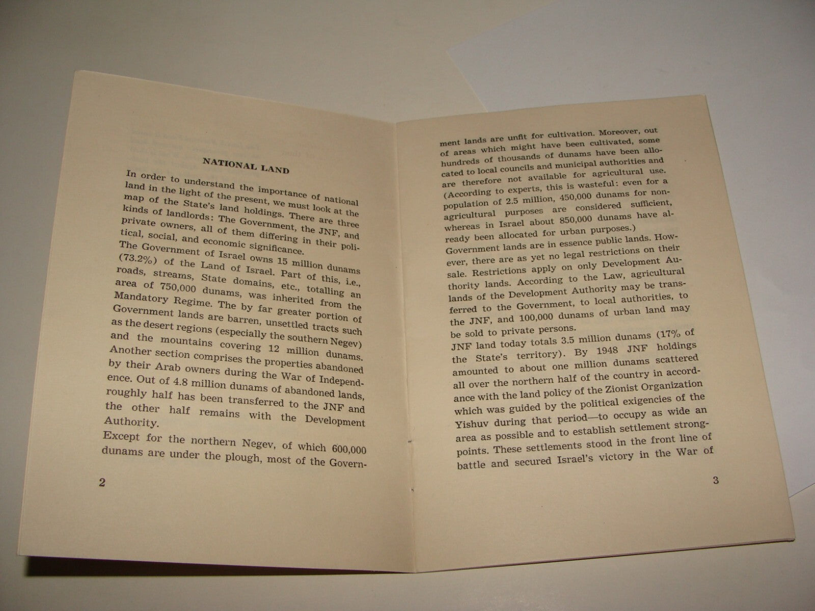 Booklet Jewish National Fund Judaica 1956 Israel Israeli JNF TODAY Zionist