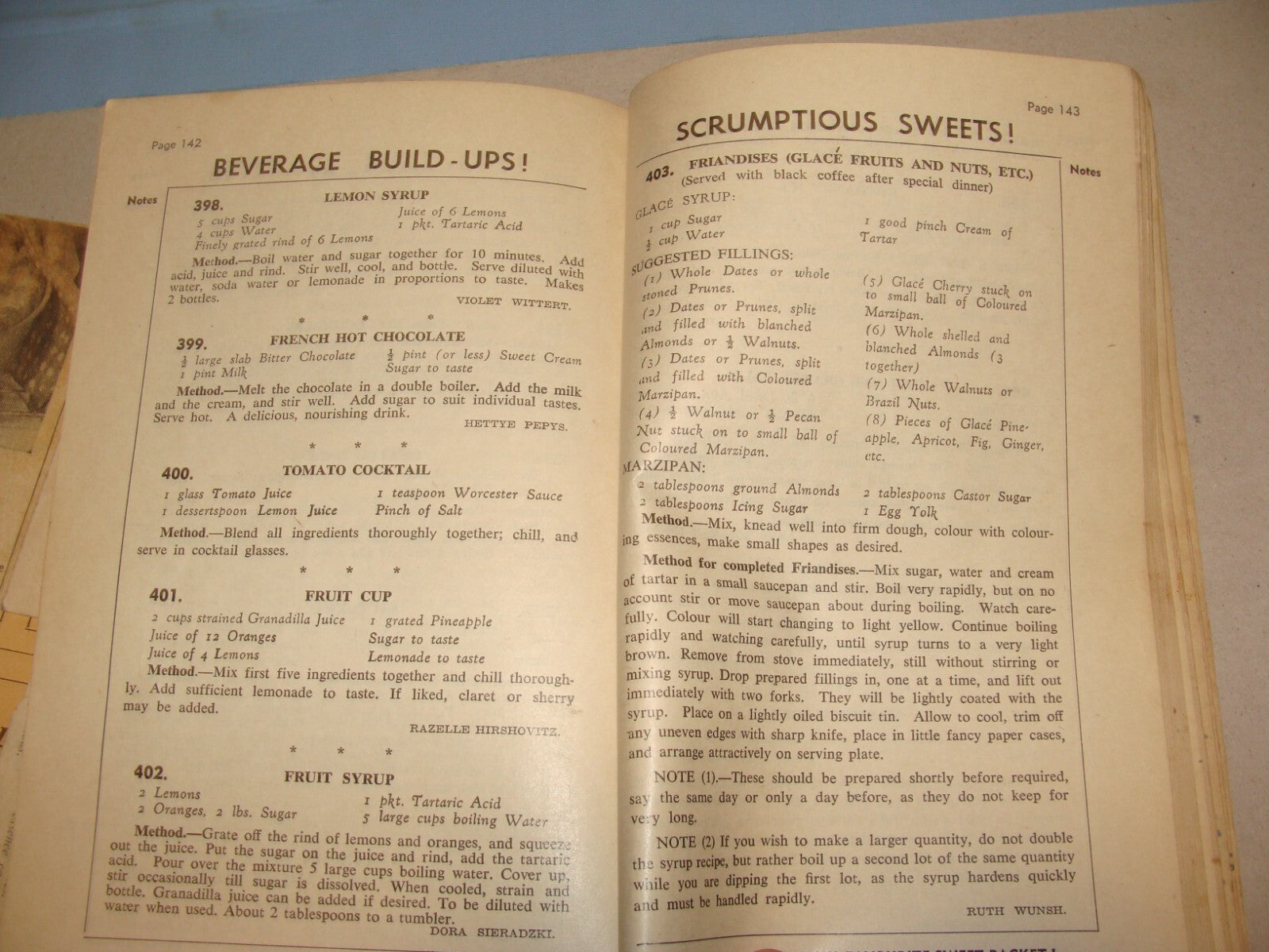 Book Jewish Judaica 1950s Recipe Johannesburg South Africa Women Zionist League