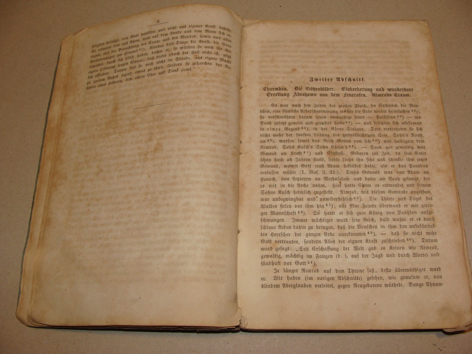 Germany Book Jewish Judaica 1859 German Leipzig Bible Biblical Abraham History