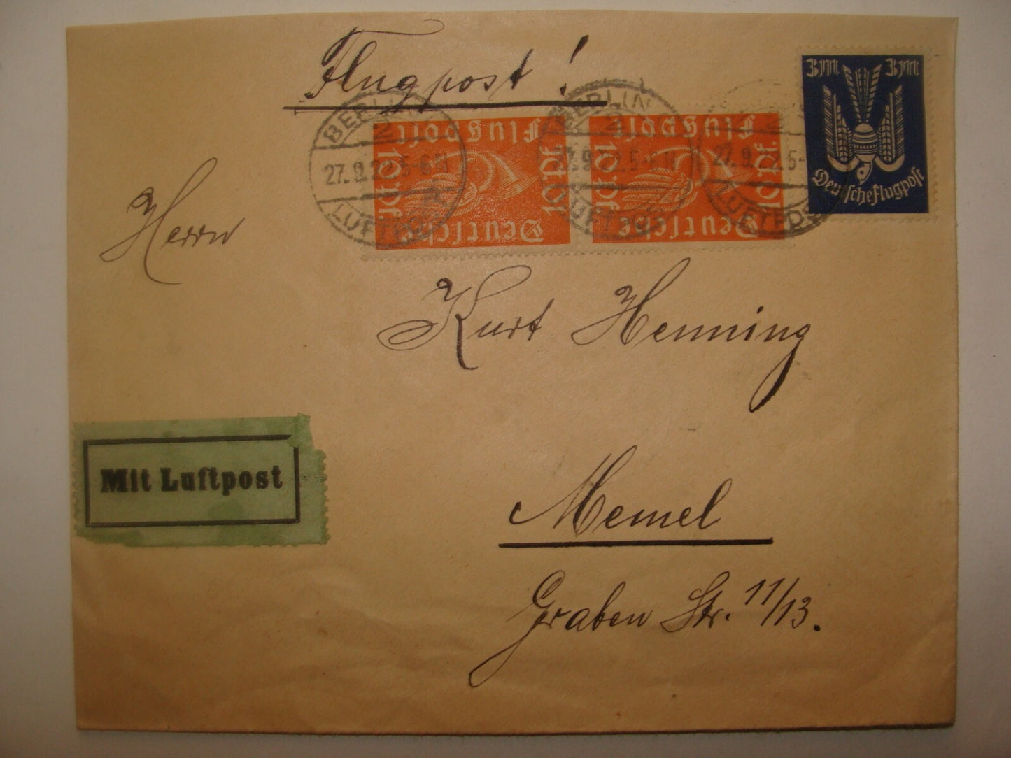 Germany 1922   Stamp Cover Berlin