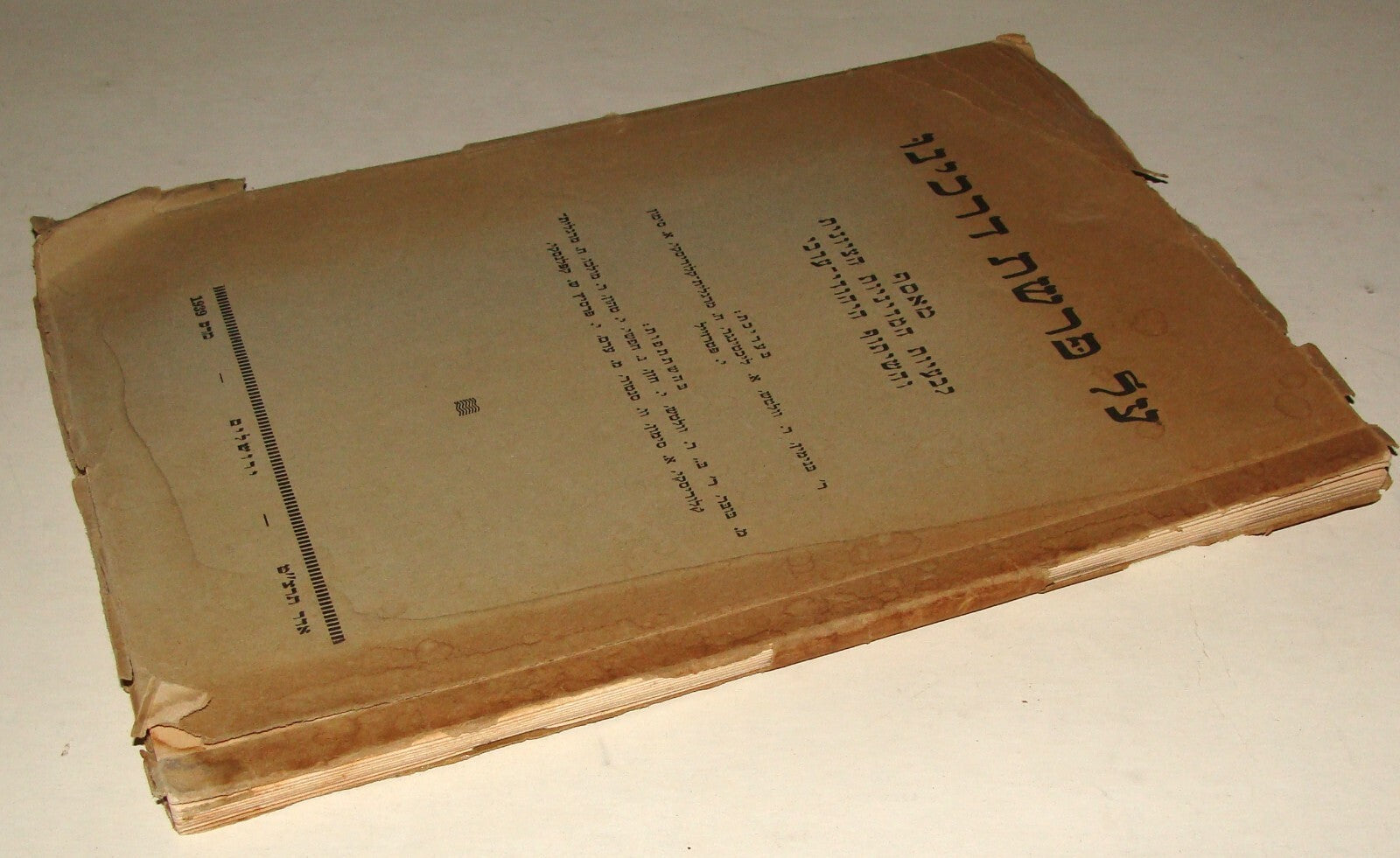 Book Jewish Hebrew 1939 Palestine Israel Zionist Arab Problems British Mandate